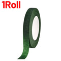 12/1Rolls Green Bouquet Floral Tapes Self-adhesive Stamen Wrapping Paper Tape DIY Flowers Decor for Florist Wedding Party Props Quake 1Roll