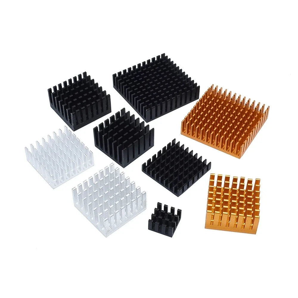 Golden Black Aluminum Radiator IC Heat 14*14*8mm Sink Heat Sink 40 X 40 Mm X 11 Mm / 28 X 28 X 6 / 25 Mm Quake