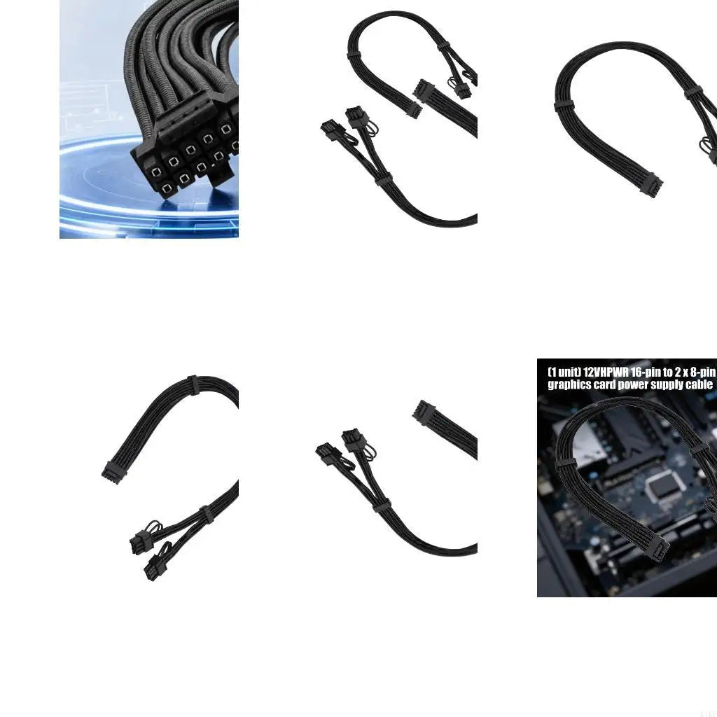 Double 8Pin To 12VHPWR 16Pin Adapter Cable For Stable Power Delivery In Desktop Computers K1KF Quake