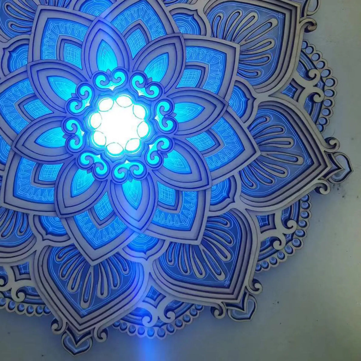 Creative Room Night Light Artwork Lamp Multilayered Gift Bedroom Ornament Living Room Decor Party Background Ornament Quake