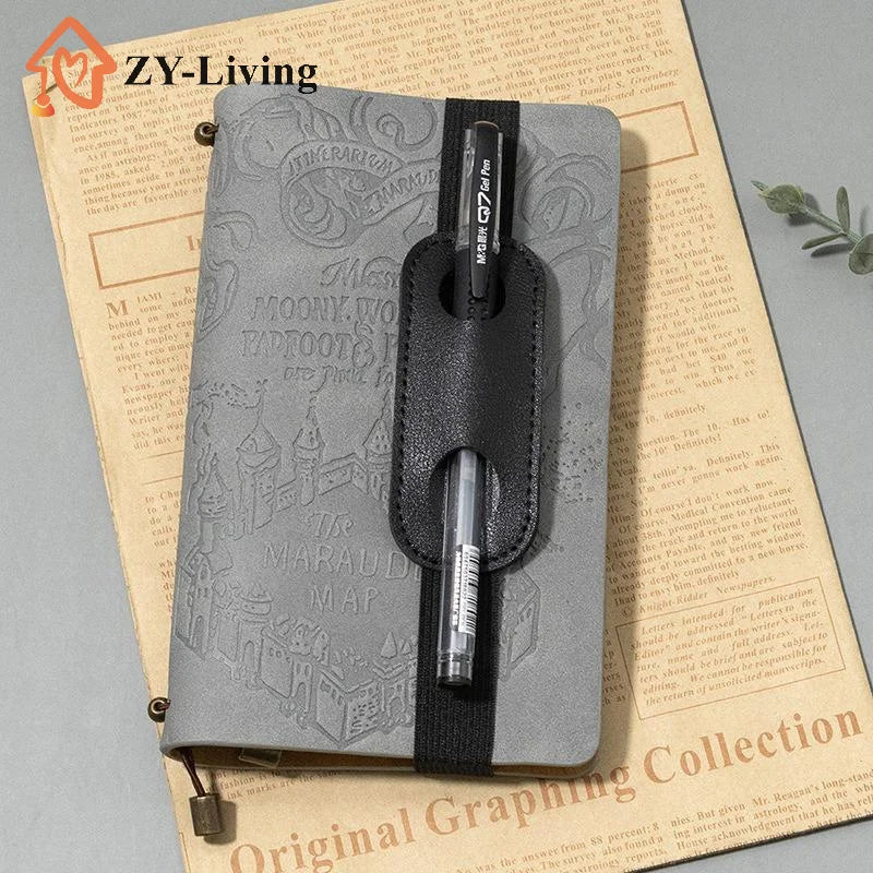 1Pcs PU Leather Pen Holder With Elastic Band for Notebook Covers Journals and Books Accessories Keep Writing Tools Handy Quake