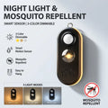 Mosquito Repellent Lamp Auto on Off Rechargeable Sensor Night Light Smart Bedside Lamp Bedroom Hallway Baby Night Feeding Use Quake No Kill Mosquito