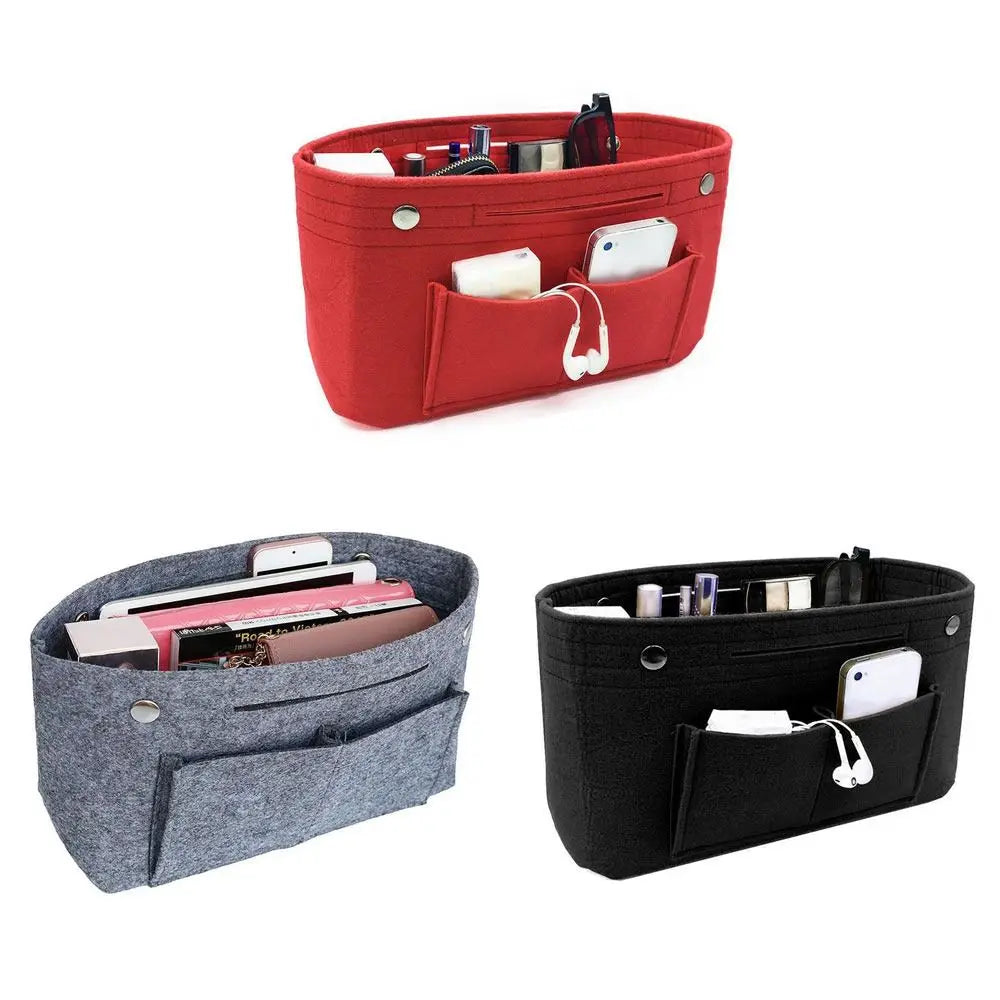 Soft Pouch Organizer Handbag Insert Bag Felt Insert Bag Purse Liner Inner Bag Quake