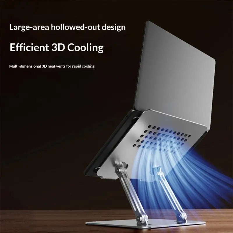 Adjustable Laptop Stand with 360 Degree Rotatable Base Foldable Laptop Holder for Desk Ergonomic Computer Notebook K1KF Quake