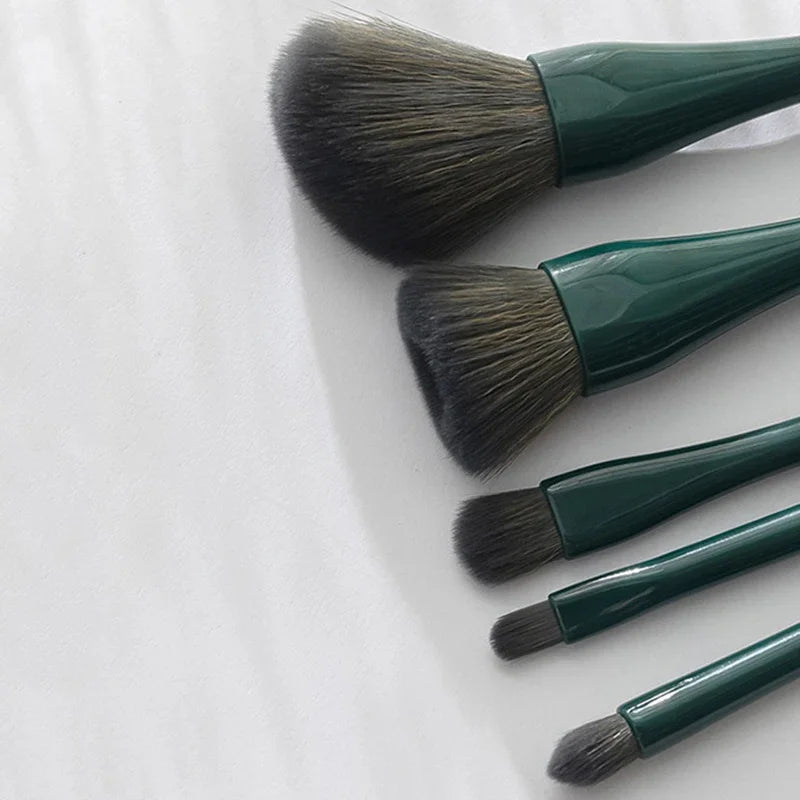 5Pcs Shell Portable Makeup Brush Set HD Mirror Soft Fiber Hair Beauty Tool Repair Brush Lip Brush Full Set Of Cosmetic Brush Quake
