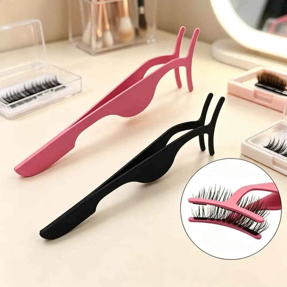 1 Pc False Eyelashes Applicator Fake Eye Lash Makeup Tools TweezerAuxiliary Curler Mink Eyelashes Professional Tweezer Tools Quake