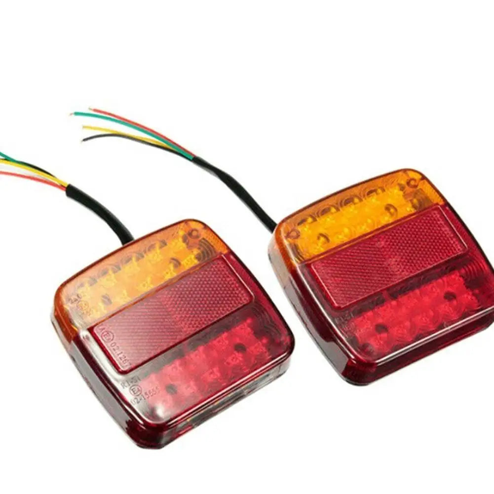 20LED 12V Waterproof Rear Tail Light Durable Warning Lamp for Car Truck Trailer and Caravan Brake Stop or Auxiliary Lighting Use Quake