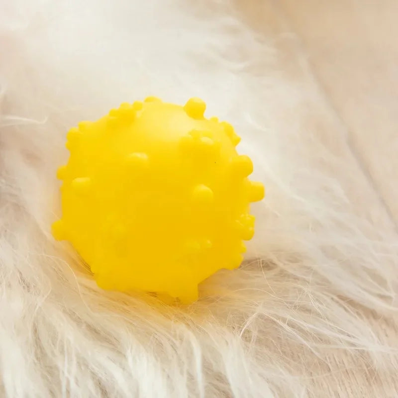 Funny Dog Toy with Voice Feature Pet Toy with Sound Generator Durable Thorn Ball Dog Chew Toys for Aggressive Chewers Large Quake