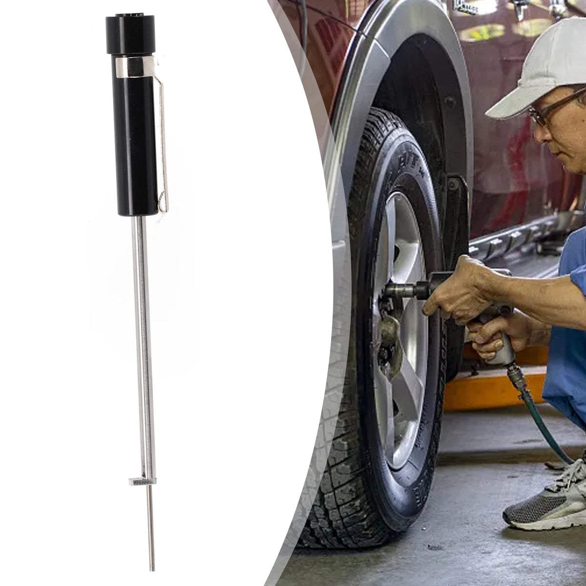1Pc Vehicle \\Brake \\Pad \\Thickness \\Gauge \\Car Brake Pad Tester Measuring Tool Measurment Car Tire Special Tool Quake