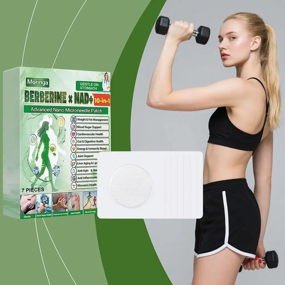 3Boxes Moringa Advanced Nano Microneedle Body Care Patch- Easy To Use Body Firming Sticker Daily Figure Line Care Unisex Quake