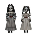 Scary Halloween Ghost Doll Ground Decoration Horror Prop Doll Ground Plug-in Large Swing Ghost Voice Control Decoration Quake 2PCS
