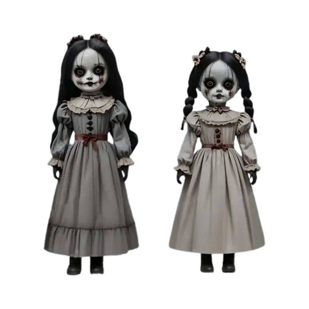 Scary Halloween Ghost Doll Ground Decoration Horror Prop Doll Ground Plug-in Large Swing Ghost Voice Control Decoration Quake 2PCS