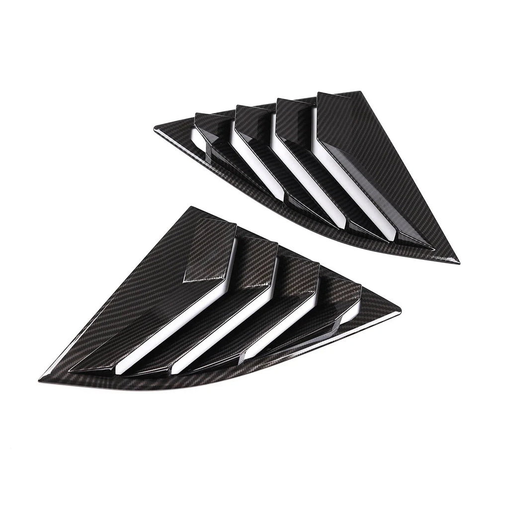 For Toyota Supra A90 A91 2019-2025 Pair Car Rear Louver Window Side Shutter Cover Trim Sticker Vent Scoop ABS Carbon Accessories Quake