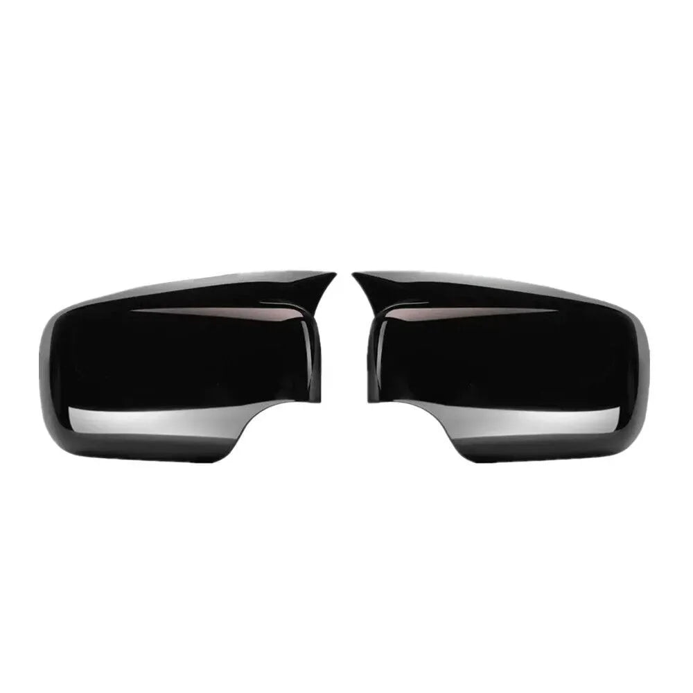 For BMW 3 Series E46 1998-2005 E39 1996-2003 LHD Car Sticker Rearview Side Mirror Cover Wing Cap Exterior Rear View Case Trim Quake Gloss Black