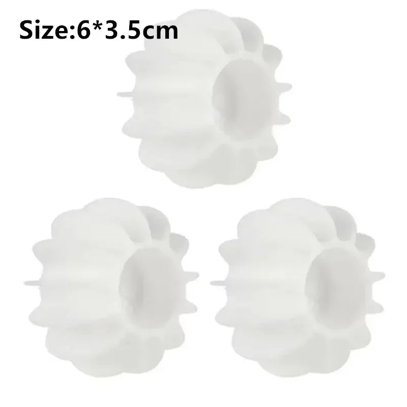Laundry ball reusable clothes hair cleaning tool pet hair remover washing machine cat scratching machine laundry ball Quake White 6x3.5cm 3PCS