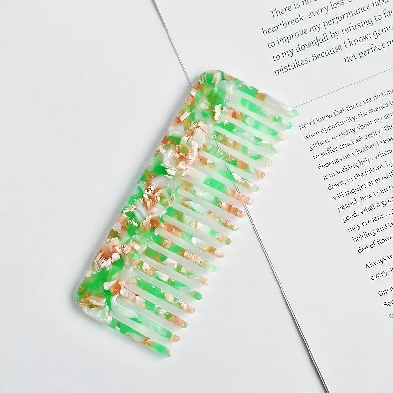 Wide Tooth Acetate Hair Comb – Anti-Static Salon Styling