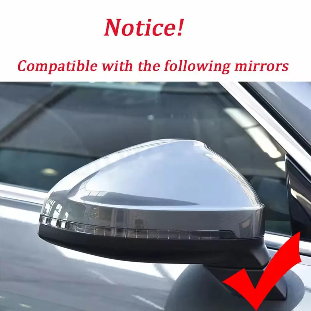 For Audi A4 S4 RS4 B9 A5 S5 RS5 2016-2022 2x Car Replacement Rearview Side Mirror Cover Wing Cap Exterior Case Trim Accessories Quake