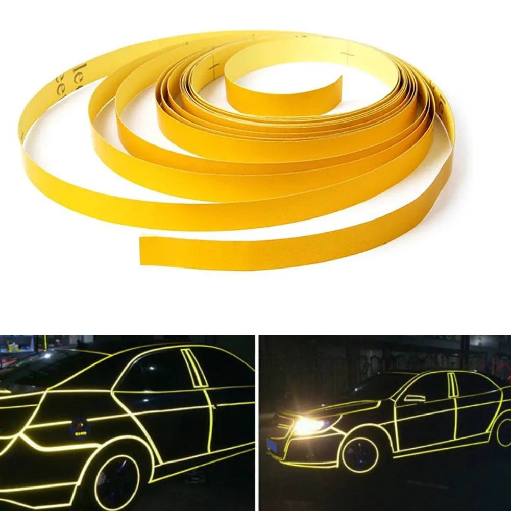 Roll Stripes Car Sticker Waterproof Disassemble Material Optional Color Thin 10 Mm X 5m Backing Brand New Corners Quake