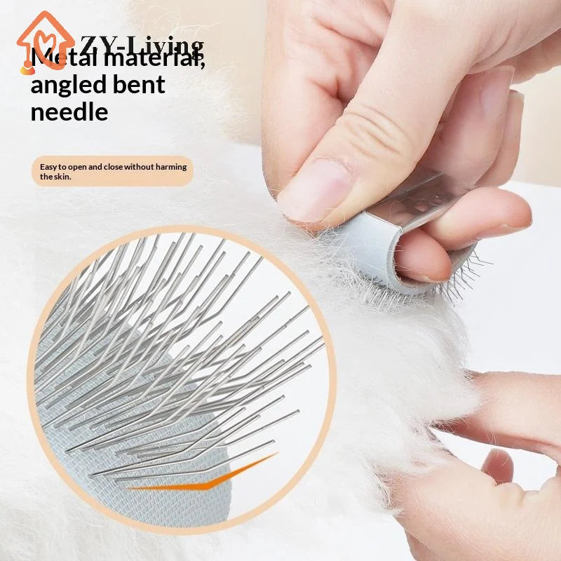 1PCS Pet Mini Needle Cleaning Comb Dog Cat Easy Open Knots Remove Prune Hair Comb Portable Finger Comb Pet Clean Supplies Quake
