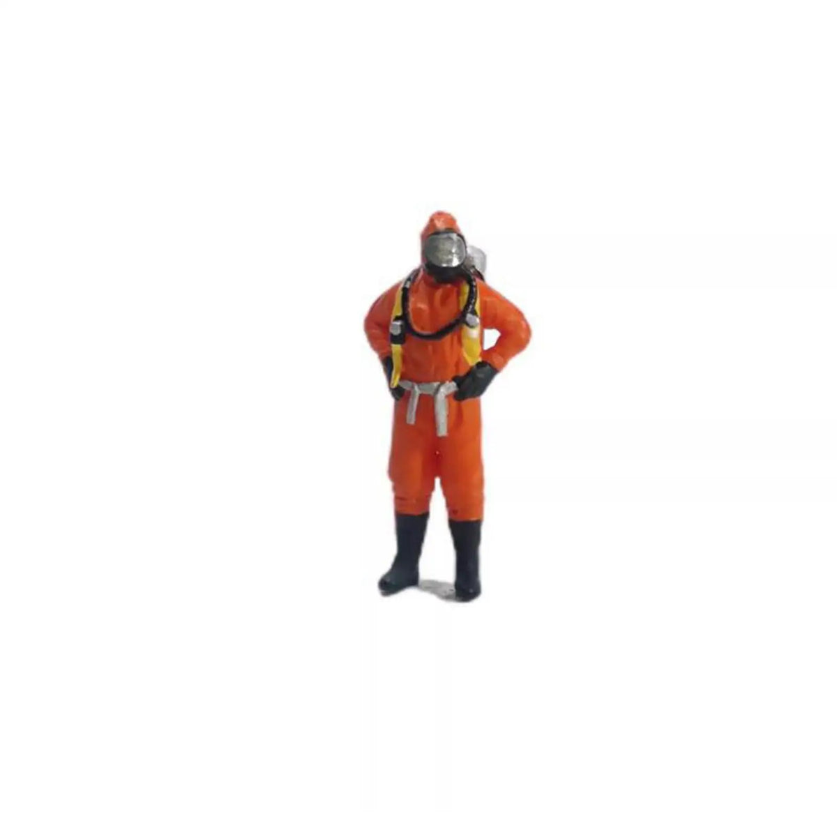 3x Miniature People Figure Miniature Fireman Man Role Play Figure Realistic Character Doll Diorama Architectural Building Quake