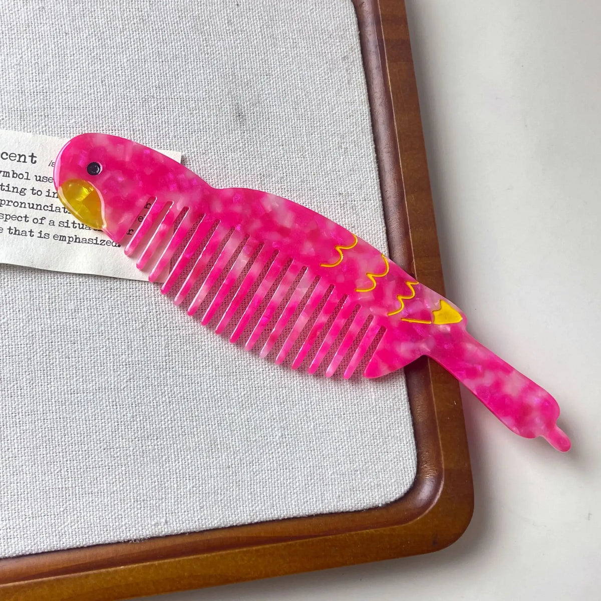 Acetic Acid Wide Tooth Comb Cute Cartoon Animal Detangling Hair Brush Dog Swan Pattern Small Pocket Comb Salon Hair Accessories Quake 11