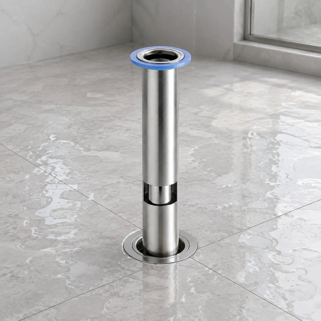 Floor Drain Core with Backflow Preventer Rapid Drainage Stainless Steel Bathroom Floor Drain Replacement Core Rust-Resistant Quake