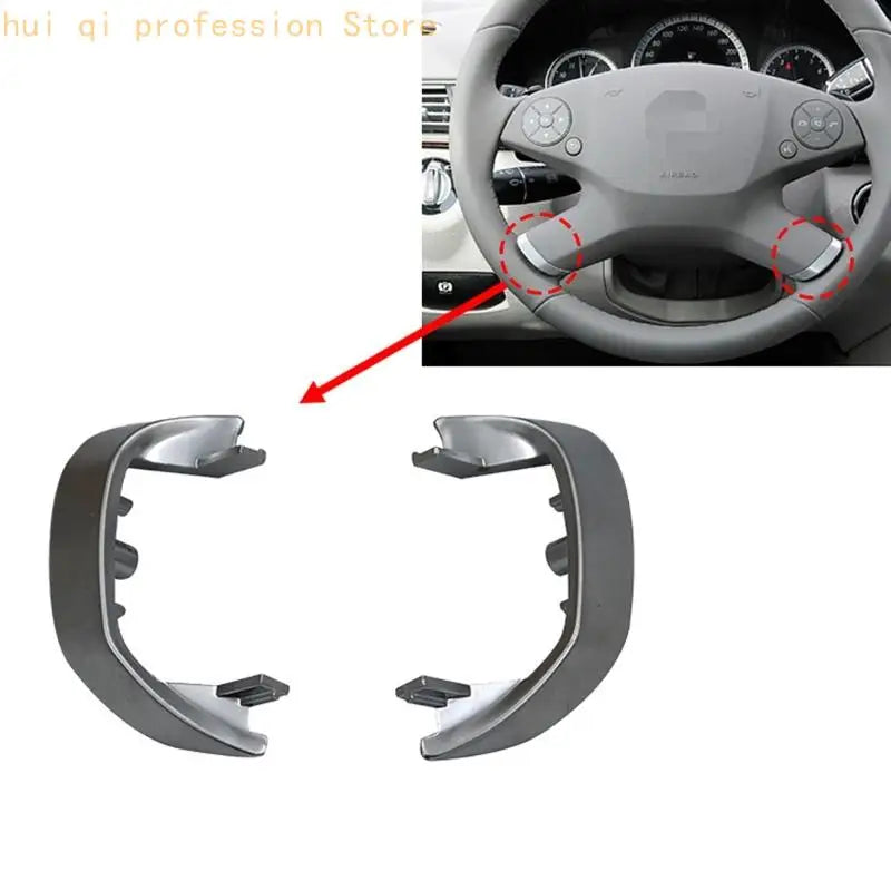 Interior Steering Wheel Accent Trim Pair for Daily Cabin Upkeep H8WE Quake