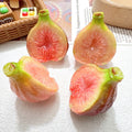 5Pcs 1/12 Dollhouse Miniature Food Play Resin 3D Colorful Ficus Carica Half Cut Sweet Fruit Doll Accessories Fake Food Toys Quake random mixed