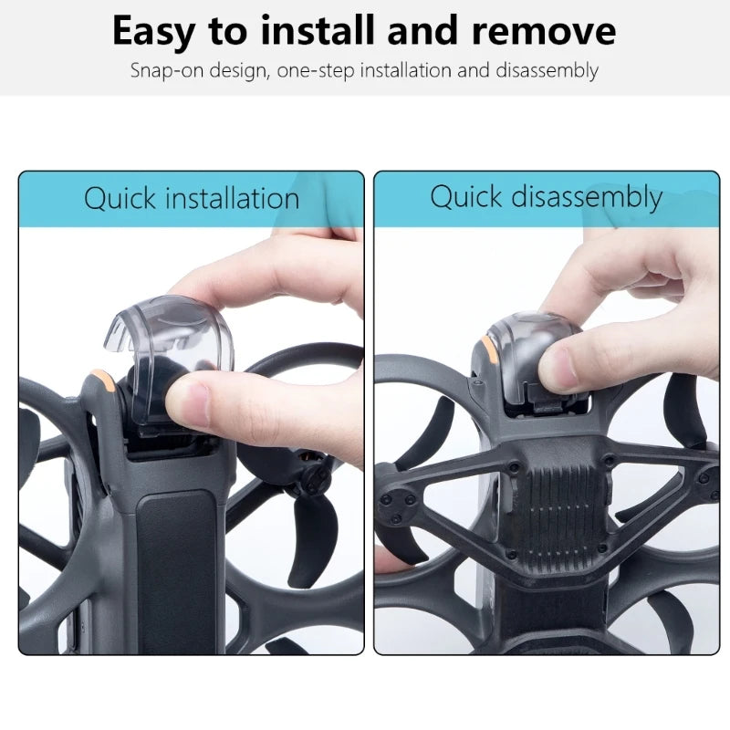 Precisions Fit Camera Lens Guard for Avata2, Transparent PC Gimbals Guard Protector Quick Installation K1KF Quake