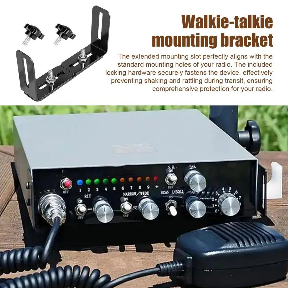 Universal Radio Mounting Bracket Universal Radio Mount Bracket Adjustable 6-10 Inch Heavy Duty Vehicle for Scanner for Trucks Quake