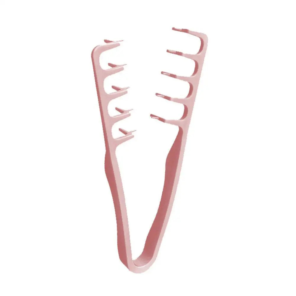 Korean Style Texturizing Hair Brush Volumizing Root Lifter for Men Women Cover Hair Part Fluffy Bangs Styling Comb Quake pink