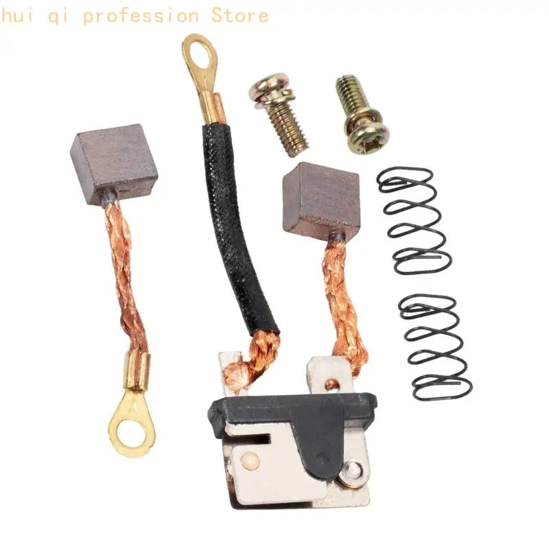 Trim Motor Carbon Brush Replacement Set for Marine Maintenance, Brush Components with Copper Leads and Screws for Selected 115 Quake CN