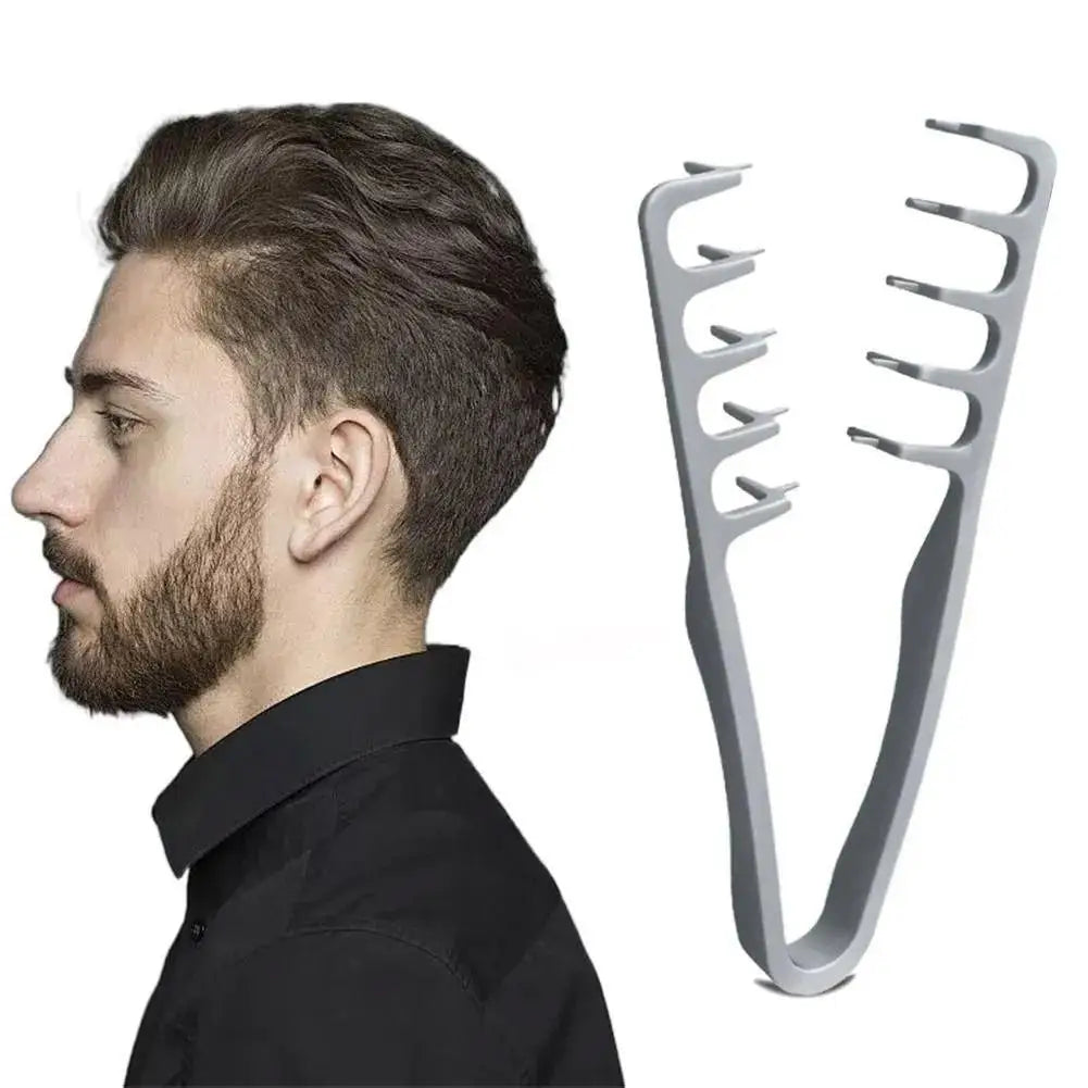 Korean Style Texturizing Hair Brush Volumizing Root Lifter for Men Women Cover Hair Part Fluffy Bangs Styling Comb Quake