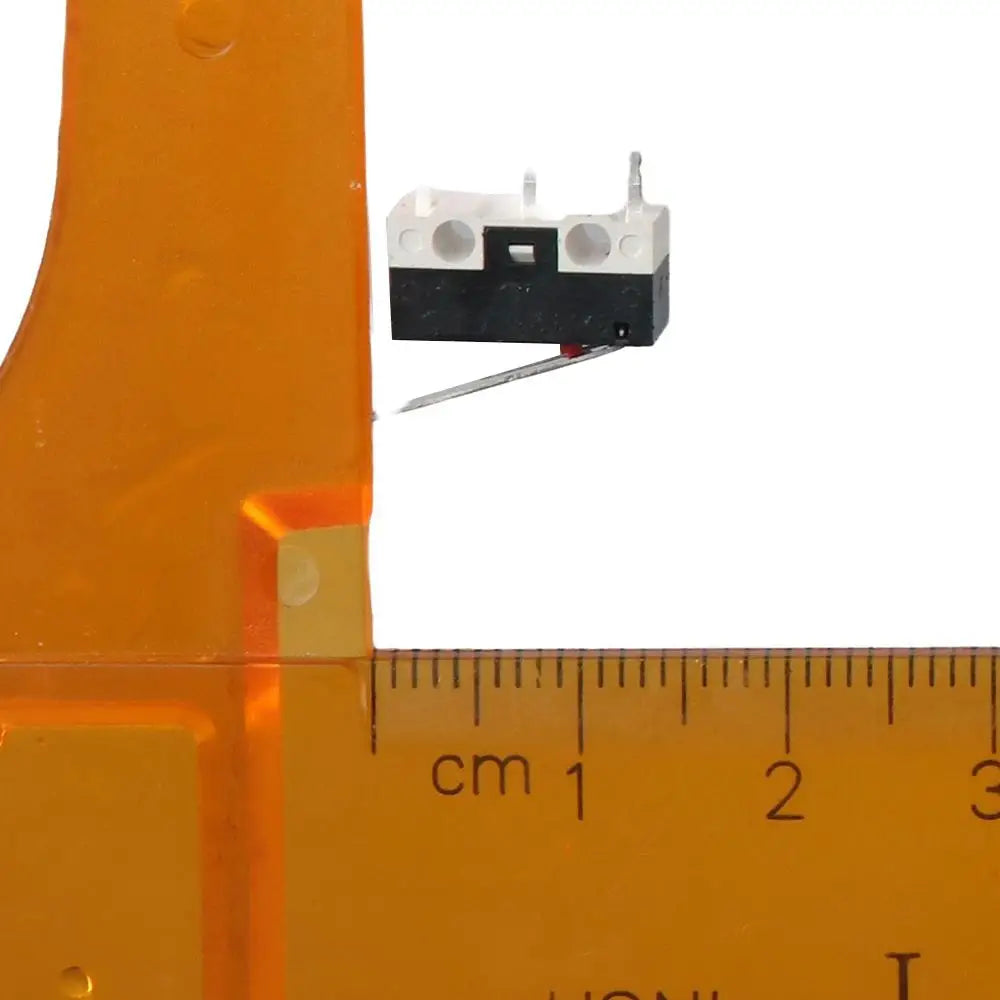 50Pcs 3 Pin Micro Limit Switch SPDT 1NC+1NO Micro Switch Black+White AC 1A 125V Limit Switch for Arduino CYT1073 Toy Mouse Quake