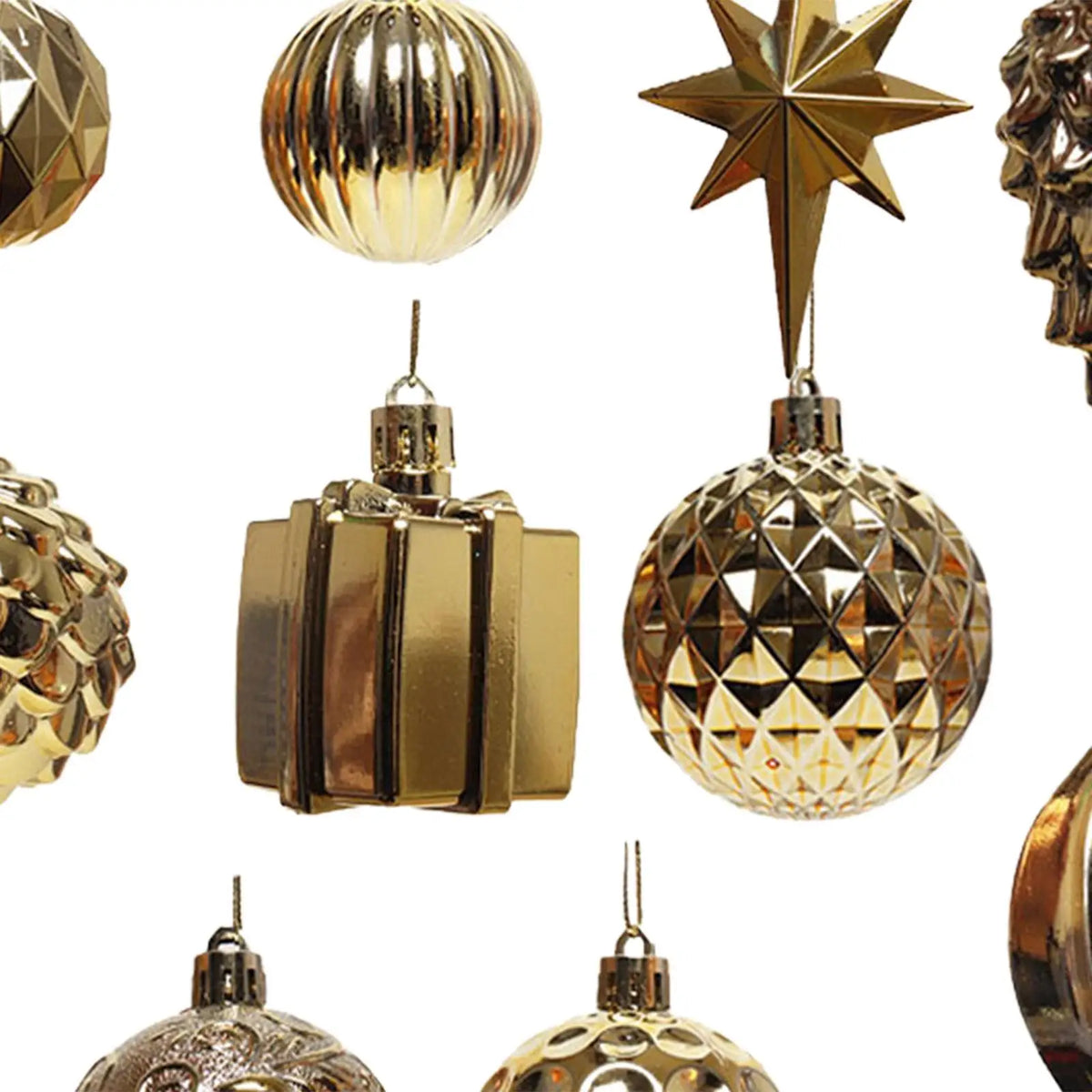 10 Pieces Christmas Tree Ball Ornaments Hanging Shatterproof Xmas Small Pendants for Celebration Birthday Party Decorations Home Quake