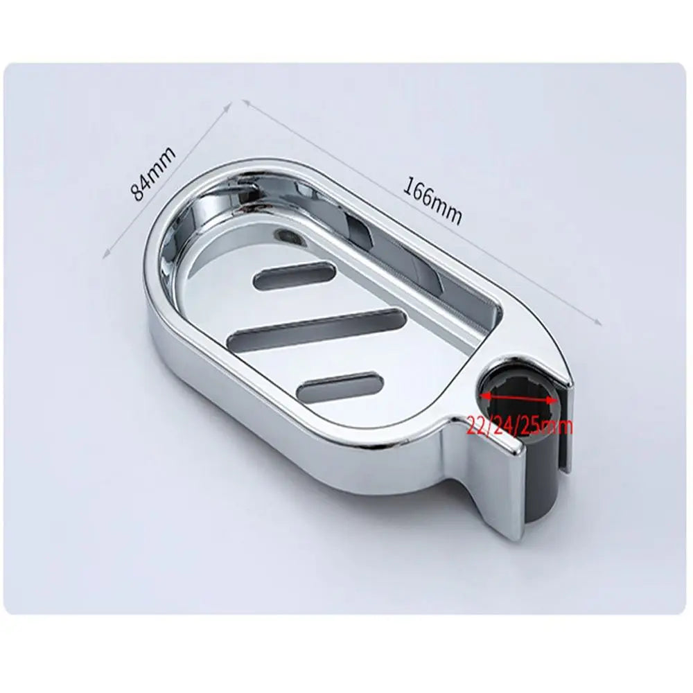 Bathroom Silver Bath Shower Plates Soap Holder Soap Dishes Adjustable Rail Slide Quake