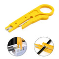 New Mini Portable Wire Stripper Cutter Impact Punch Down Tool Blade for Network Wire Cable Line Tool Wire Stripper Knife Quake Default Title