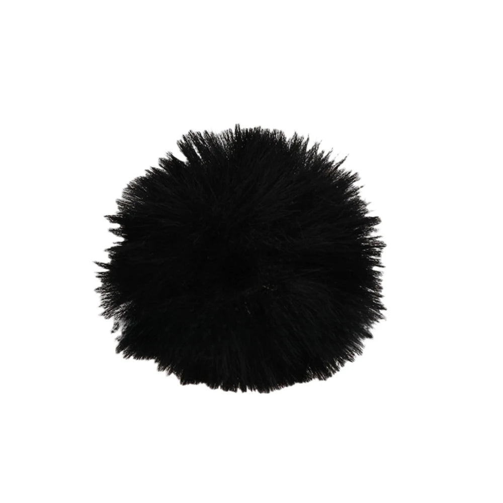 1/3PCS Wireless Collar Clip Microphone Windproof Outdoor Lapel Mic Furry Windscreen Muff For K1,K9 Lavalier mic Windproof cover Quake Black