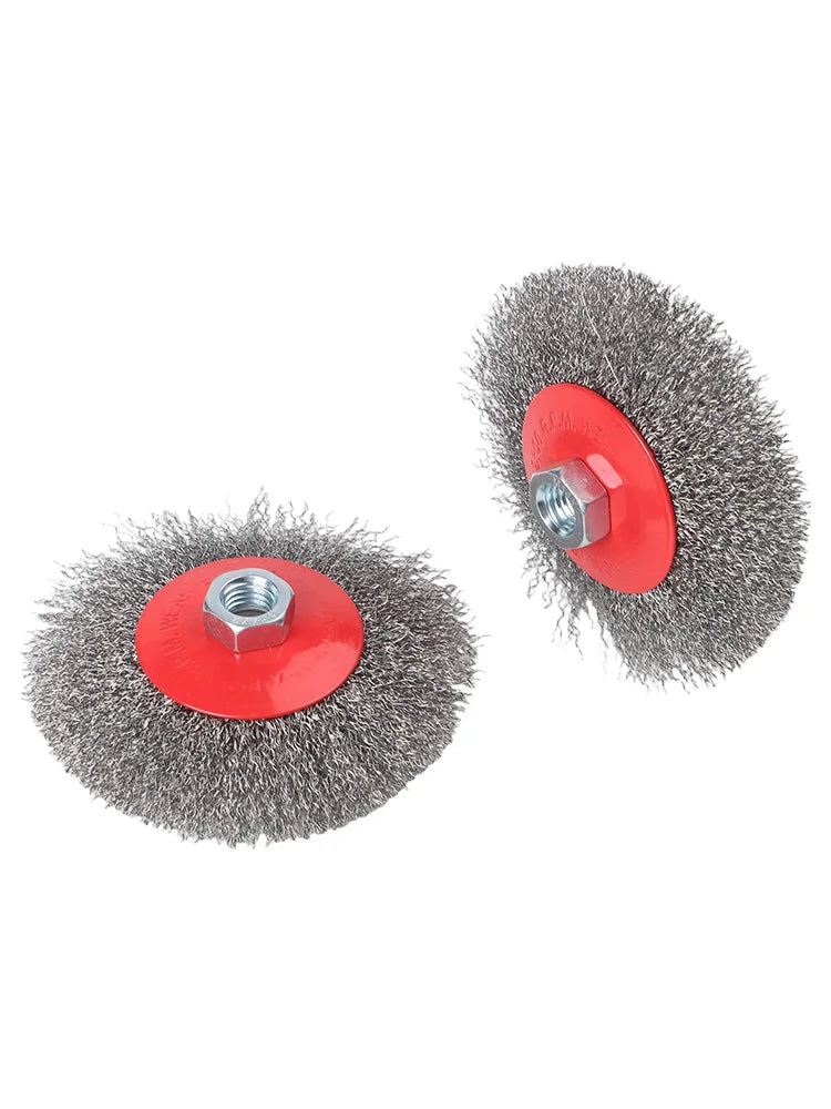 Angle Grinder Brushes Twisted Knot Brush 115mm Brush Size 8500 RPM Max Speed Deburring Wire Brush Descaling Tool Quake