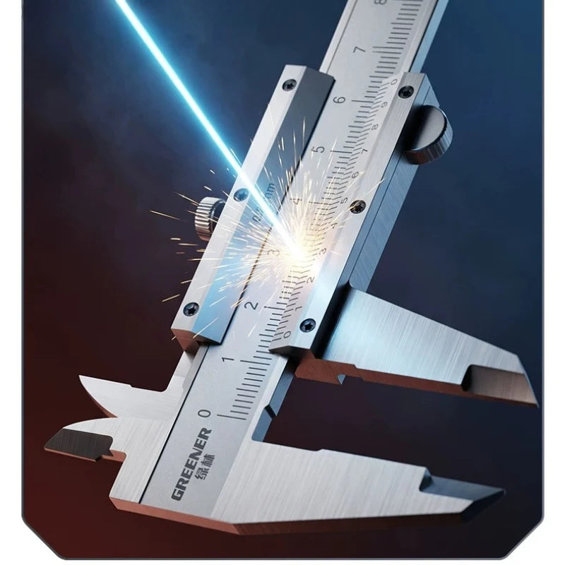 Stainless Steel Vernier Caliper High Precision Large Size Household Inner Diameter Measuring Precision Measurement Tool Quake