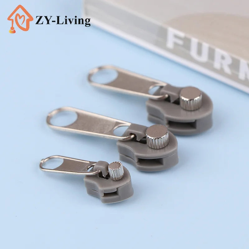 3Pcs Universal Fix Zipper Head Removable Instant Zipper Repair Replacement Bad Buckle DIY Zipper Head Sewing Accessories Quake