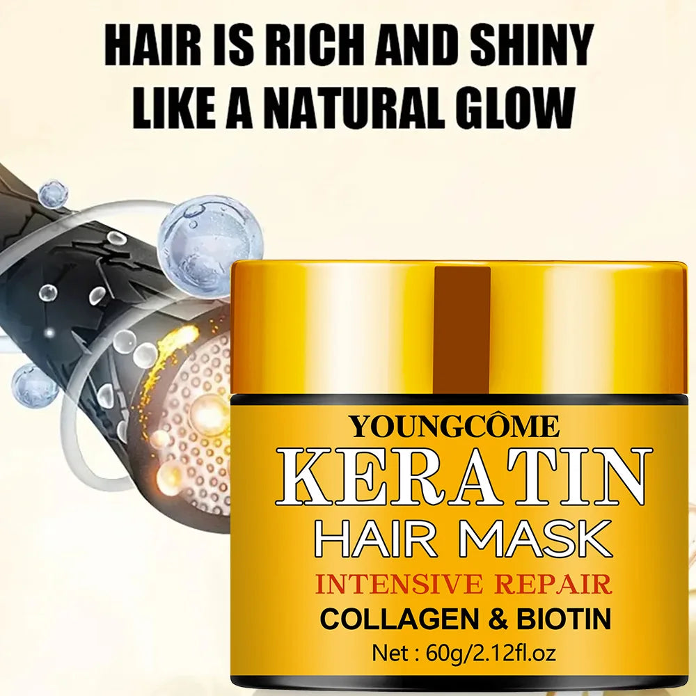 Hair Repairs Hair Mask Essential Oil Nourishing for Dry Damaged Biotin Collagen Keratin Treatment Hairs Conditioner Hair Quake