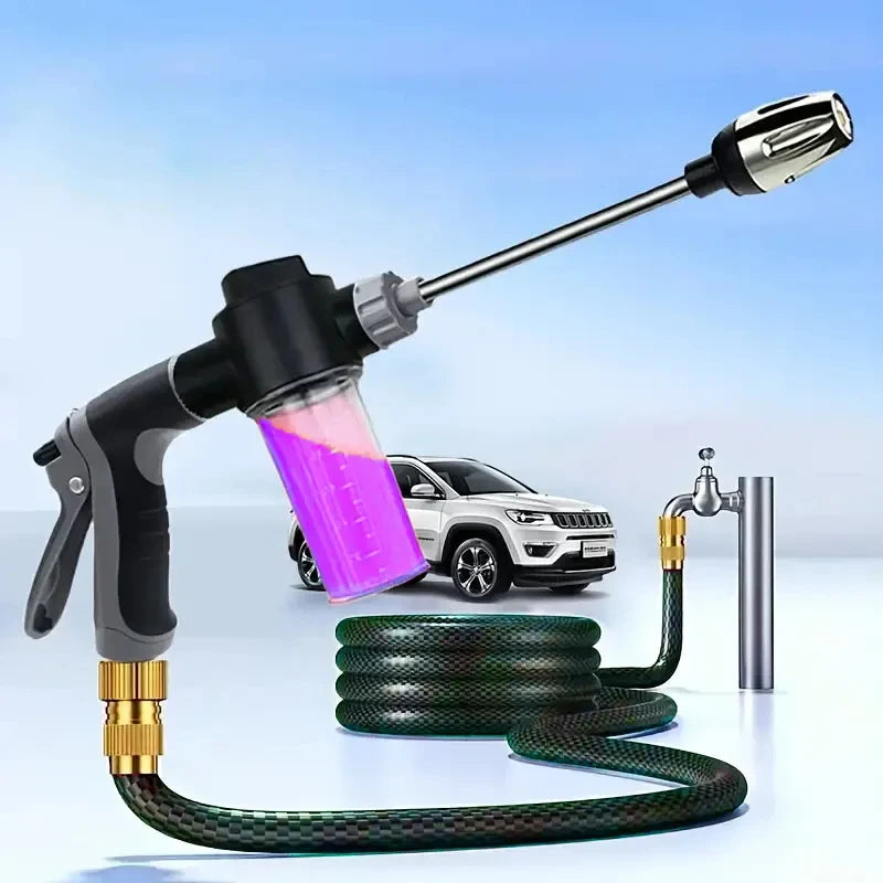 Multifunctional High Pressure Car Wash Water Gun Garden Water Pipe Nozzle Powerful Cleaning For Cars and Gardens Watering Tool Quake