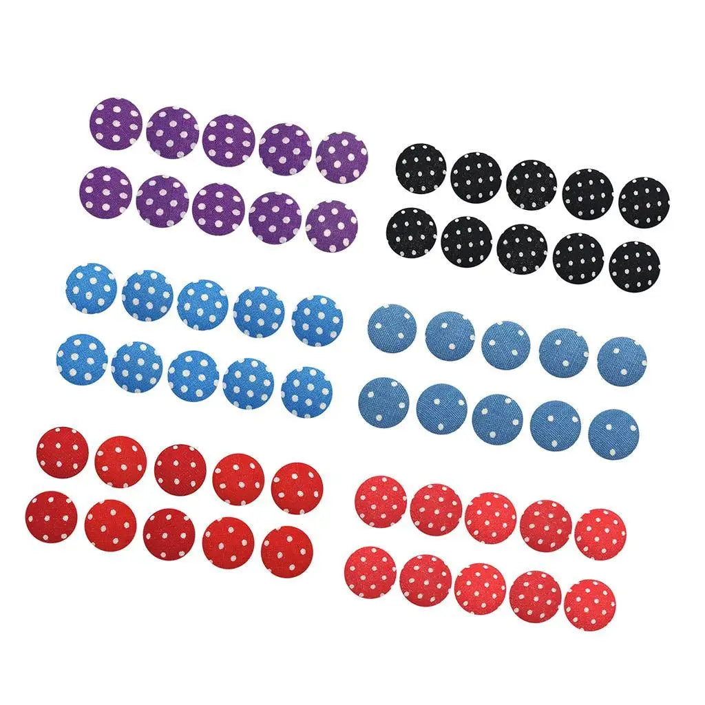 Fabric Covered Mushroom Sewing Buttons Cute Craft Supplies for Kids Crafts Holiday Decor Scrapbooking Knitting Quake