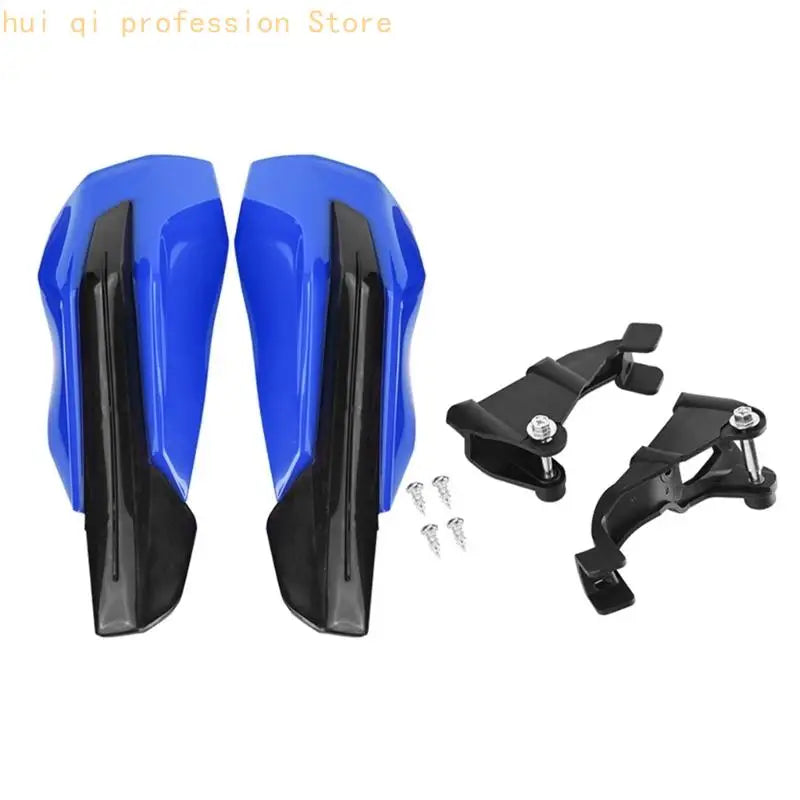 Replacement Handguard for Trail Bars, Plastic Guard Pair with Brackets for Brush Contact and Cold Wind Use H8WE Quake Blue CN