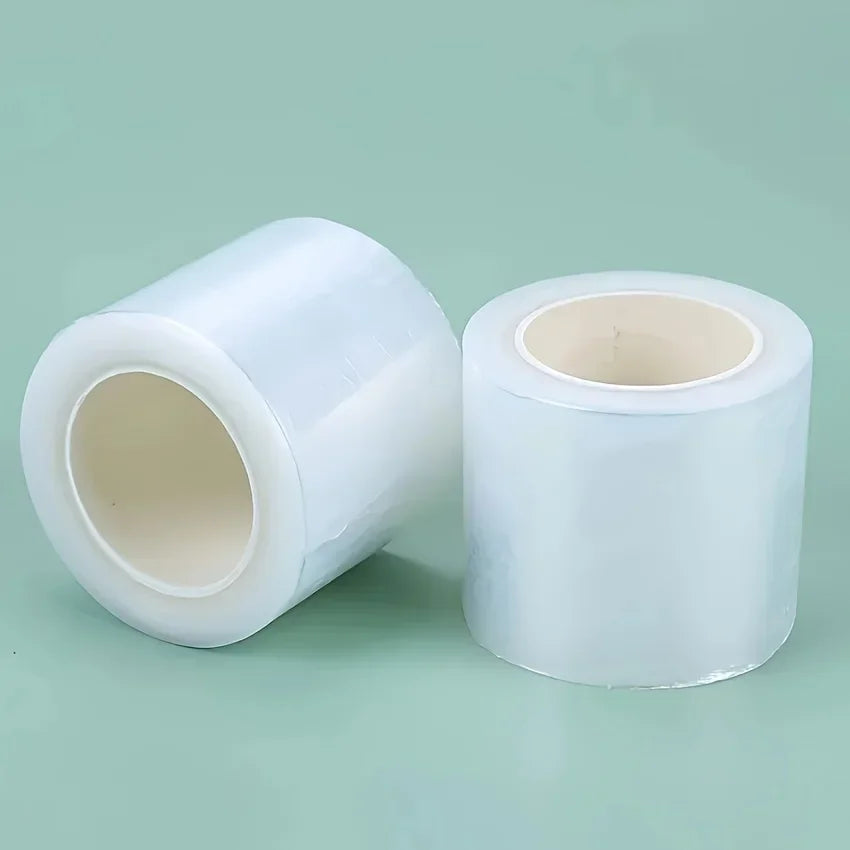 vvocci Disposable Clear Plastic Wrap Film for Eyebrow & Lip Tattoo – 1 Roll Protective Cover for Permanent Makeup Supplies Quake