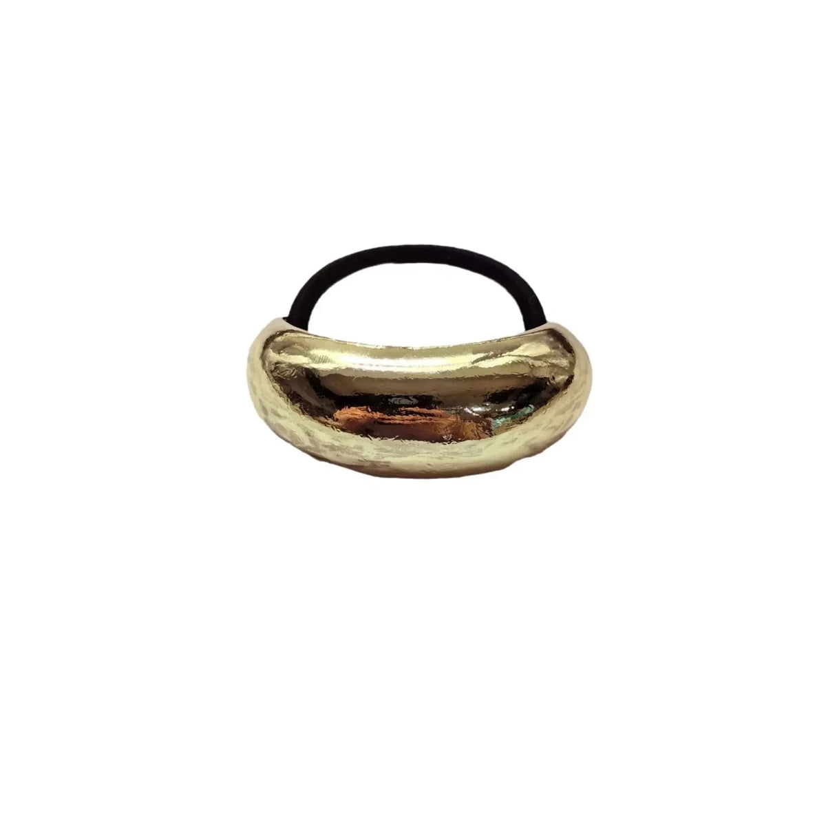 Punk Geometric Metal Ponytail Holder Scrunchie Women Girls Simple Hairbands Stretchy Headband Fashion Personality Accessories Quake