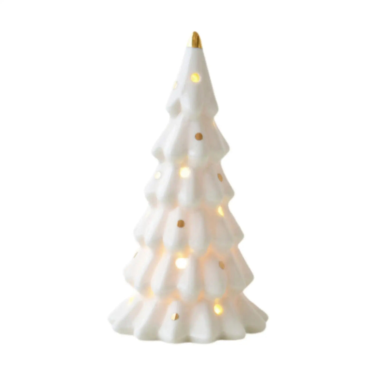 LED Light Christmas Decoration White Ceramic Christmas Tree Ornaments car Shaped Xmas decor Christmas Gifts Tabletop decor Quake Cedar