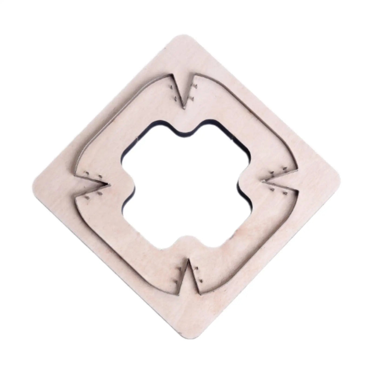 Leather Cutting Die Leather Plate Blade Tool Kit DIY Punching Template for Tailor Home Die-cutting Machine Keychain Beginner Quake Square