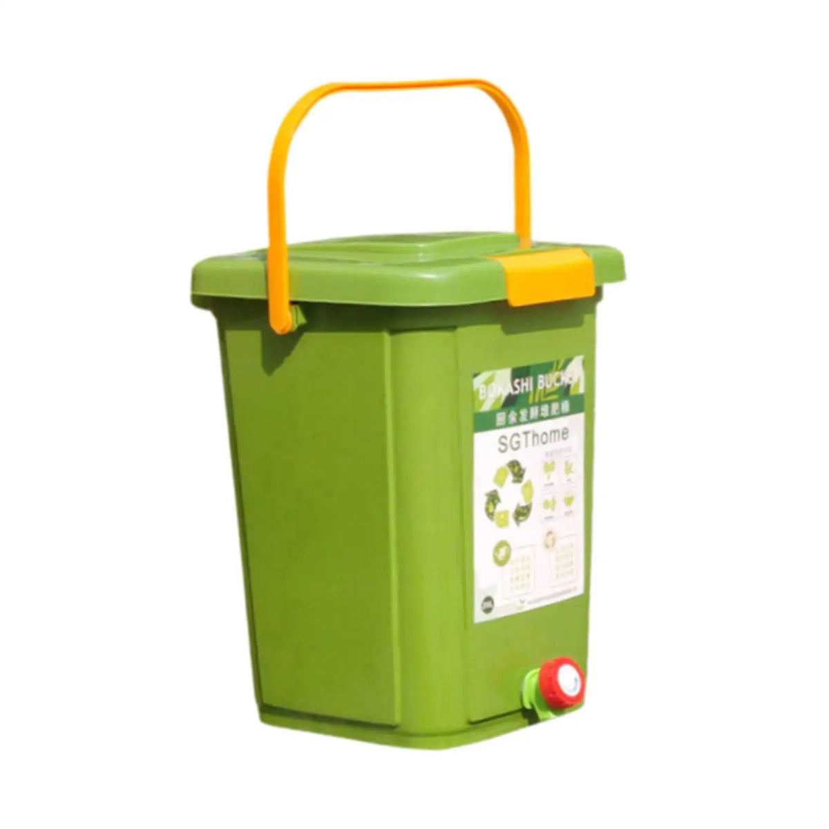 Countertop Compost Bin Portable Fermentation Barrel for Farm Yard Outdoor Quake